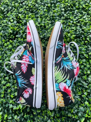 Vans Womens Hawaiian Tropical Print Low Top Sneakers Shoes Multicolor Sz 8 thumbnail 4