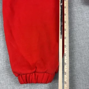 Comfrt Sweatpants Womens Small Red Fleece Jogger Elastic Waist Tapered thumbnail 4