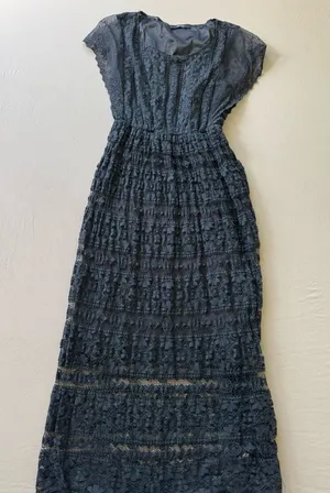 Forever 21 Black lace maxi dress thumbnail 1