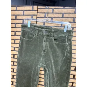 American Eagle Olive Green‎ Corduroy High Rise Jeggings Size 8 X-Short thumbnail 3