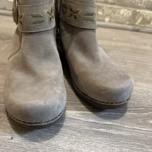 Dansko Balance Beige‎ Leather Ankle Bootie Zip Buckle Round Toe Women's 8 38 thumbnail 6