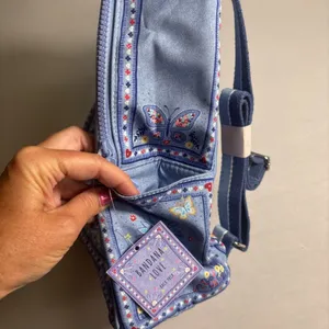 NWT Brighton Bandanna Love Brand Blue Mini Backpack‎ Adjustable Straps Whimsical thumbnail 3