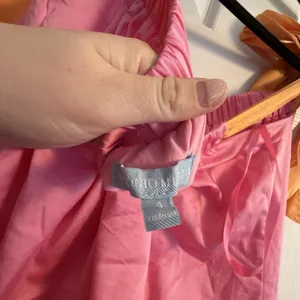Antonio Melani Dress Pink Orange 4 Tie Shoulder Ruffle‎ Hem Summer Vacation Boho thumbnail 4