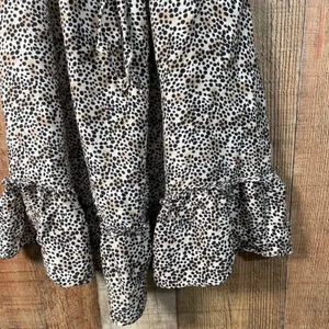 Victoria's Secret Animal Print Satin Babydoll Chemise Small Ruffle Tie Straps thumbnail 2