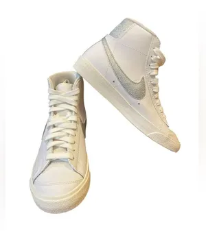 Nike Blazer Mid 77 Essential Sneaker White Metallic Silver Womens Size 7 New thumbnail 5