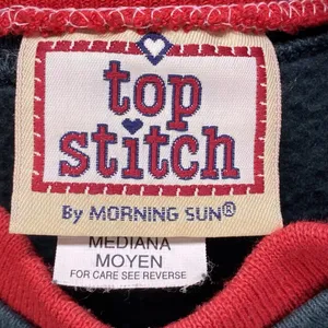 Top Stitch by Morning‎ Sun Sweatshirt Womens M Green Pullover Christmas Cardinal thumbnail 4