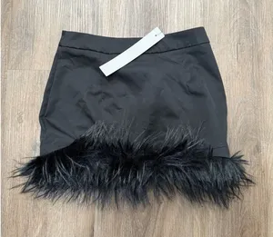 Missguided Skirt Womens‎ Medium Feather Mini Party Statement thumbnail 1