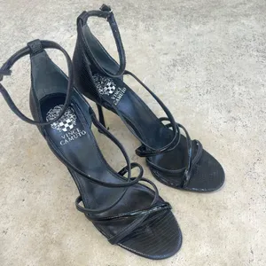 Vince Camuto Adilene Sandal High Heel Size 9‎ Black thumbnail 2
