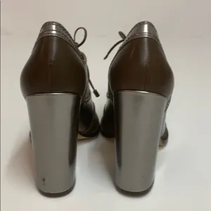 Daniblack open toed shoe booties size 8.5 A14‎ Brown thumbnail 6