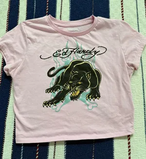 Ed Hardy Pink Croptop thumbnail 1
