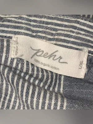 Pehr 100% Organic Cotton Coastal Stripe Caftan Kaftan Waist Mama Denim L/XL thumbnail 7