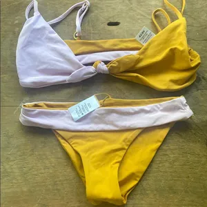 L*Space Gold and Lavender Bikini Set thumbnail 1