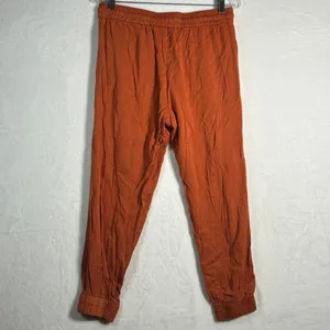 Nanette‎ Lepore Women's Rust Burnt Orange Lyocell Jogger Pants Size Medium thumbnail 2
