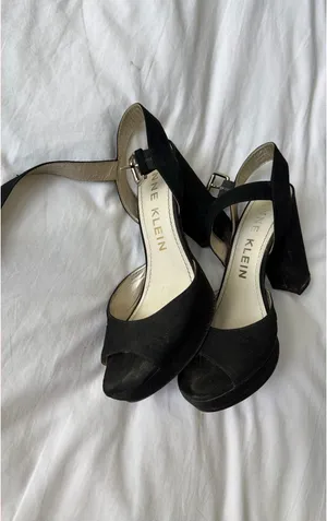 Anne Klein 4” Chunky Black High Heels thumbnail 2