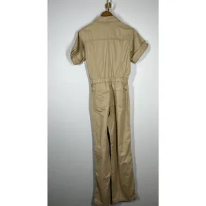 WeWoreWhat Flight Suit Small S Khaki Jumpsuit One Piece Short Sleeves New $228 thumbnail 5