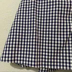 Amanda Uprichard Blue & White Gingham Ruffled Tank Top Blouse S thumbnail 7
