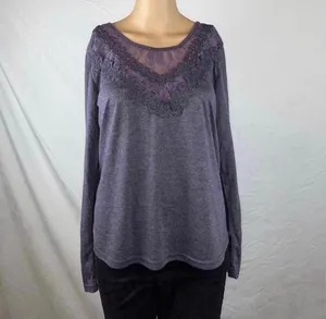 Long Sleeve Blouse Purple Size M thumbnail 7