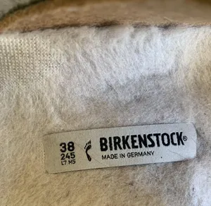 Birkenstock Women’s happy lamb wool Arizona sandals Size 7-7.5 thumbnail 6