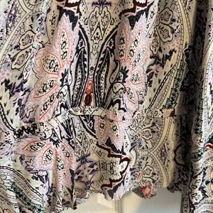 PARKER Women’s Paisley & Flower Elastic Waistband Ruffled Dress Size S thumbnail 5
