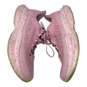 Hoka One One Mach 6 Women’s Running Shoes Pink Yellow Size 7.5 thumbnail 6