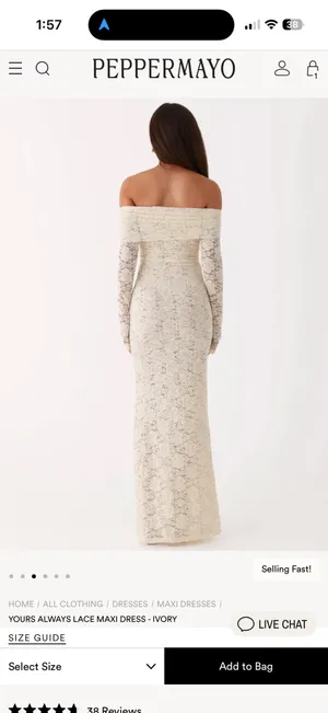 Peppermayo White lace dress thumbnail 3