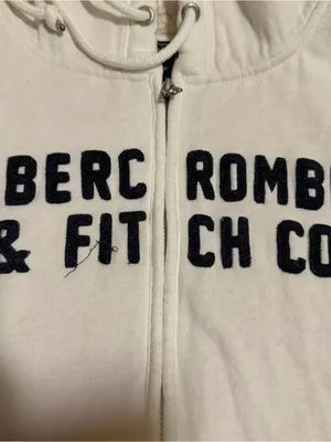 2000s vintage style Abercrombie & Fitch double zip up sherpa lined hoodie thumbnail 4