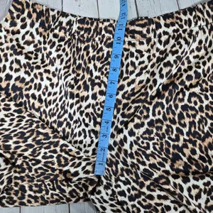 INC International Concepts Leopard Print Satin Pajama Set Brown Large NEW thumbnail 12