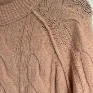 Aerie Womens Pink Cable Knit Raglan Sleeve Crew Neck Pullover Sweater Small‎ thumbnail 3