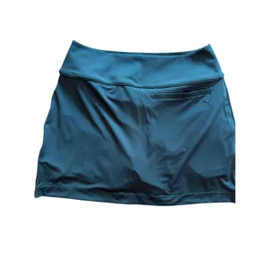 PUMA Golf Blake Piped Knit Skort Small Teal Blue Built-In Shorts Pockets thumbnail 7