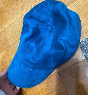 Chatties Blue Faux Suede Newsboy Baker Boy Hat One Size thumbnail 1