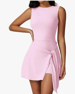 Hot pink workout dress Amazon thumbnail 1