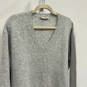 Zara The Maternity Mood Oversized Knit Chunky‎ V-neck Sweater 9919/102/803 Gray thumbnail 5