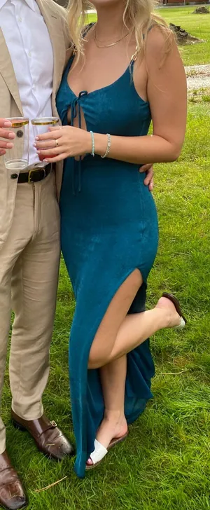 Blue Long Dress Size 4 thumbnail 1