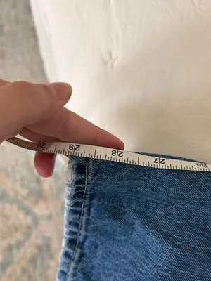 ZARA High Rise Straight Leg Jeans Medium Wash Size 6 (US 6 / EUR 38) thumbnail 6