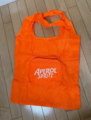 Aperol Spritz Packable Tote Bag NWOT Orange thumbnail 1