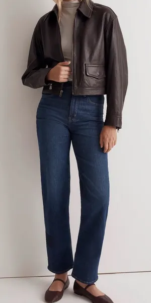 Madewell The Perfect Vintage Wide-Leg Jean in Chartwood Wash thumbnail 1