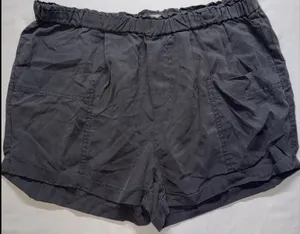 G‎ X F Shorts Womens Large Gray Elastic Waist Casual Summer Lounge thumbnail 1