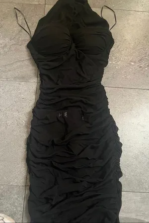 Women black off the shoulder dress thumbnail 1
