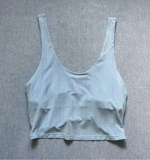 Aerie Lightweight Sports Tank Top Size S in Baby Blue thumbnail 2