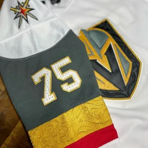 Adidas Vegas Golden Knights Reaves 75 Authentic Jersey Fight Strap Womens M Whit thumbnail 8