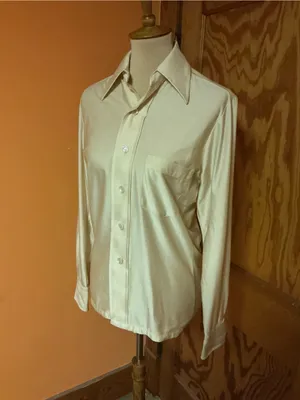 Vintage 70s Royal Knight Qiana Nylon Disco Shirt Dagger Collar thumbnail 6