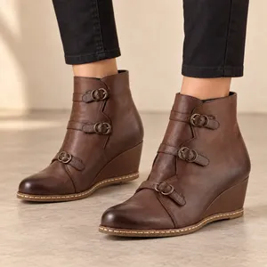 Franco Sarto brown ankle booties  thumbnail 1