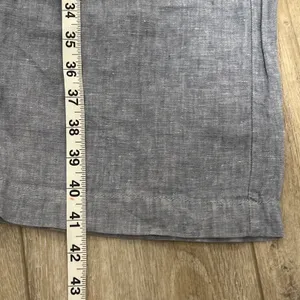 ATHLETA Cabo 100% Linen Wide Leg Pant Women Size 4 Tall Zip Pockets Drawstring thumbnail 6