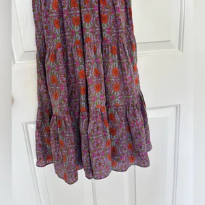 Womens Rebecca Taylor Pink Multicolor Floral Sleeveless Silk dress thumbnail 6