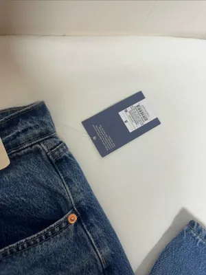 Universal Thread Blue High-Rise Wide-Leg Jeans thumbnail 3