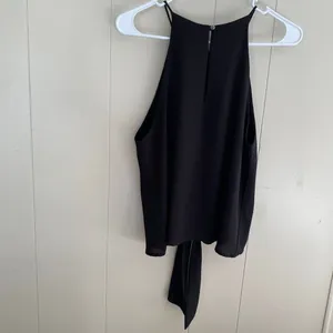 VICI Black Tie Front Halter Top | Chic Sleeveless Blouse Size M thumbnail 2
