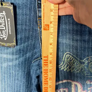 Von Dutch Jeans Size 28 Wide Leg Logo Y2K Streetwear Baggy thumbnail 7