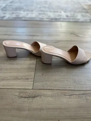 Target Size 11 Block Heel Beige Sandals thumbnail 2