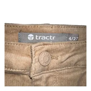 Brown Corduroy‎ Flare Pants High Rise Y2K Boho Tractr 4/27 NWT thumbnail 3