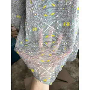 free people top button down blouse sheer geometric thumbnail 4